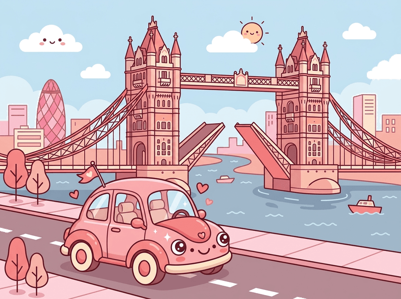 Illustration of a London landmark near City of London